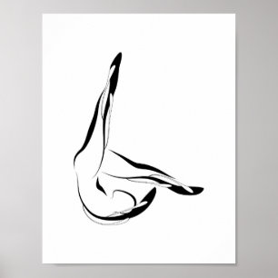 Poster da pose de Pilates