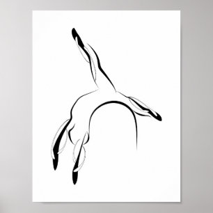 Poster da pose de Pilates