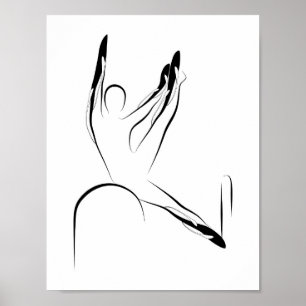 Poster da pose de Pilates