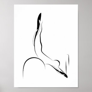 Poster da pose de Pilates