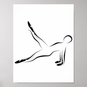 Poster da pose de Pilates