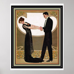 Pôster Da "poster 16 x 20 primeira dança" do art deco