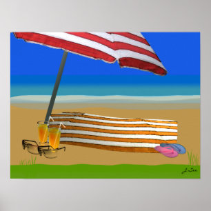 Poster da praia Act2 do verão