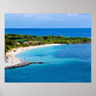 Poster da praia de Roatan Honduras