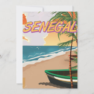Poster da praia do Senegal
