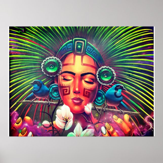 poster da princesa aztec (Frente)
