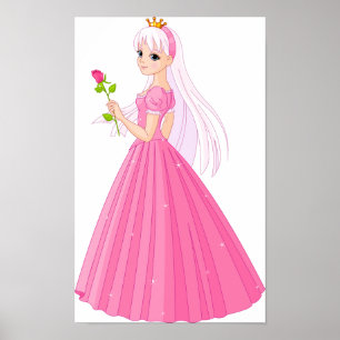 Poster da princesa Com Um Aumentação
