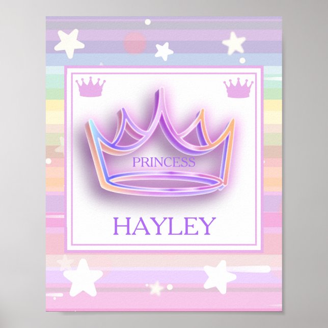 Poster da princesa personalizada (Frente)