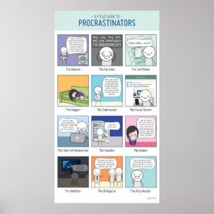 Poster da procrastinação