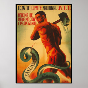 POSTER DA PROPAGANDA DA GUERRA CIVIL ESPANHOLA