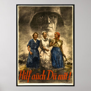 POSTER DA PROPAGANDA DA GUERRA DO NAZI