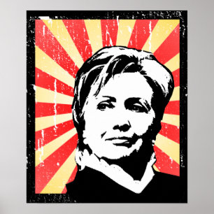 POSTER DA PROPAGANDA DE HILLARY CLINTON