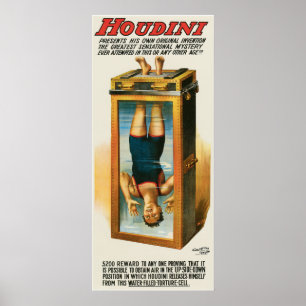 Poster da propaganda de Houdini, 1913