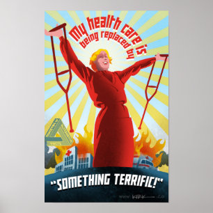 Poster da propaganda de TrumpCare