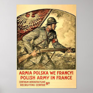 Poster da propaganda polonesa durante WW1