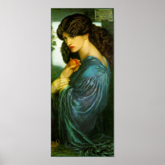 Poster da proserpina por Dante Gabriel Rossetti