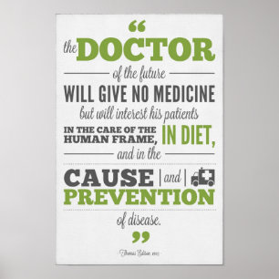 Poster da quiroterapia - doutor de Edison do