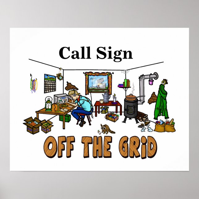 Poster da Rádio Fora da Grelha Envolvente Funciona (Frente)