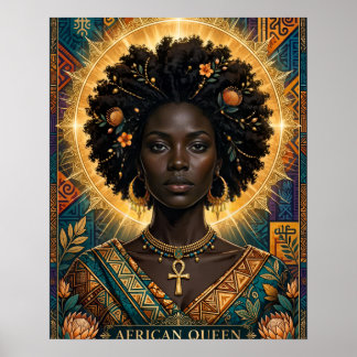 Pôster da Rainha Africana com Aura