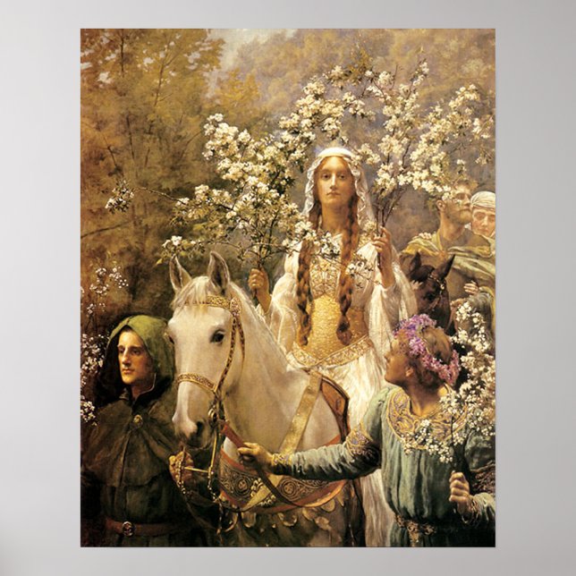 Poster da Rainha Guinevere Maying (Frente)