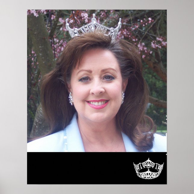 Poster da Rainha Pageant Personalizada (Frente)