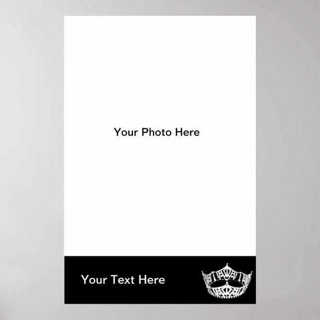 Poster da Rainha Pageant Personalizada (Frente)