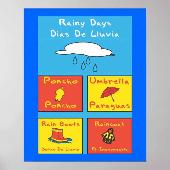 Poster da Rainy Days School (Frente)