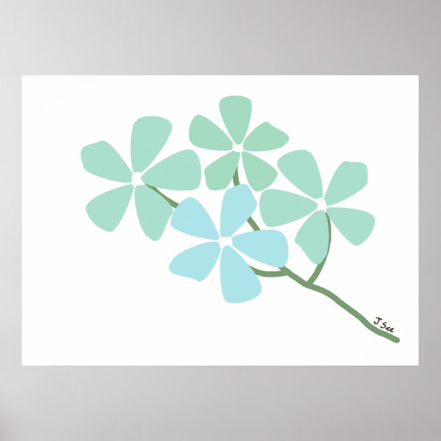 Poster da Ramificação da Flor de inverno (Frente)