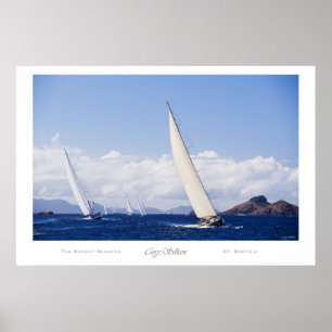 Poster da regata do balde do St. Barth