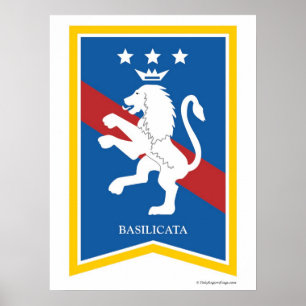 Poster da região de Basilicata Italia