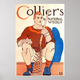 Poster da revista Collier de 1909, LaCrosse