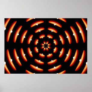 Poster da roda da luz da vela