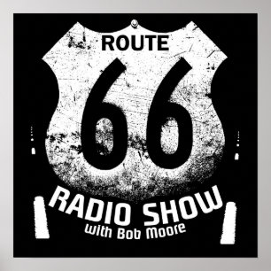Poster da rota 66 do rádio do salto