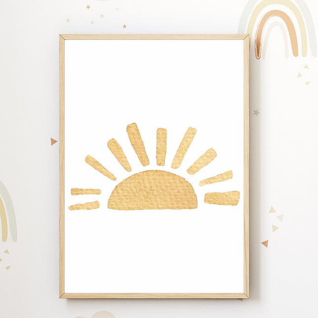 Poster da Sala do Sun Nursery Boho Kids (Criador carregado)