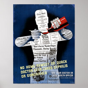 Poster da saúde pública do vintage