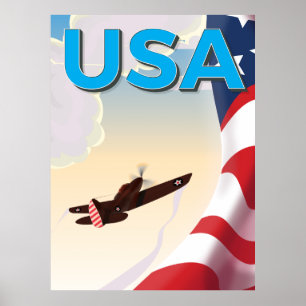 Poster da Segunda Guerra Mundial Clássica dos EUA
