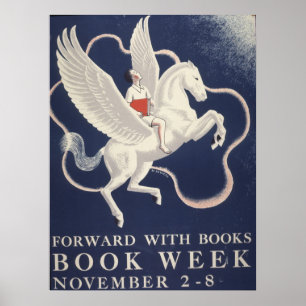 Poster da semana de livro de 1941 crianças