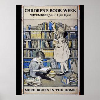 poster da Semana do Livro Infantil de 1921