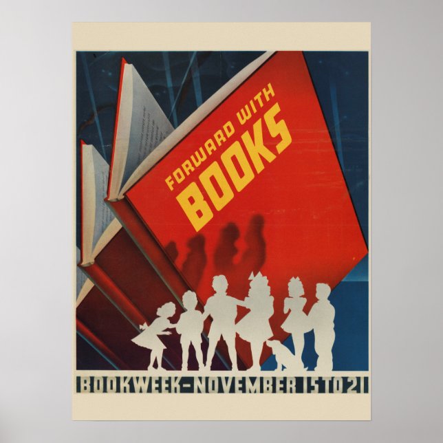 poster da Semana do Livro Infantil de 1942 (Frente)