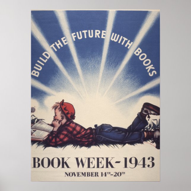 poster da Semana do Livro Infantil de 1943 (Frente)