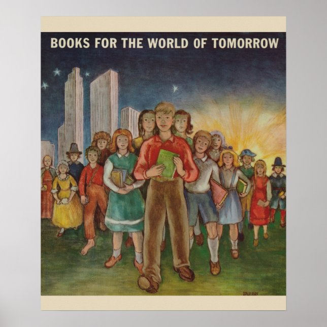 poster da Semana do Livro Infantil de 1947 (Frente)