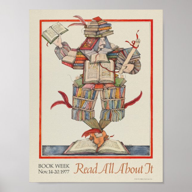 poster da Semana do Livro Infantil de 1977 (Frente)