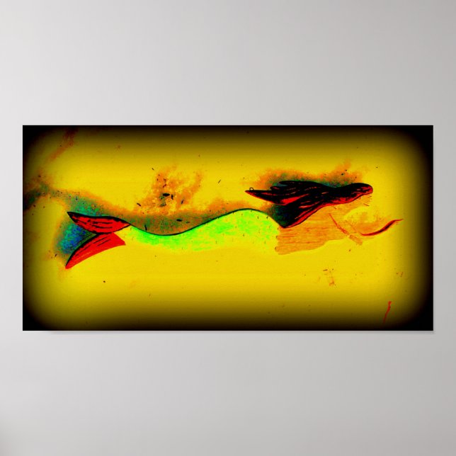 poster da sereia de natação (Frente)