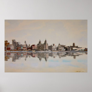 Poster da skyline de Liverpool