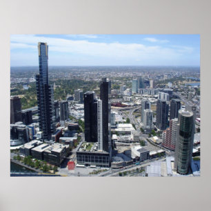 poster da skyline de melbourne de 14,95
