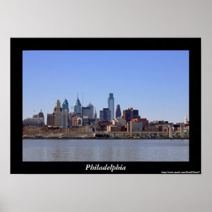 Poster da skyline de Philadelphfia
