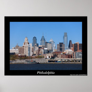 Poster da skyline de Philadelphfia