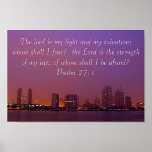 Poster da skyline do 27:1 do salmo
