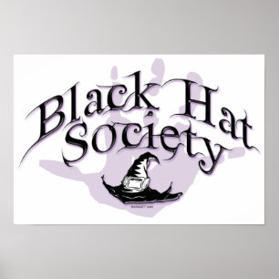 Poster da sociedade do chapéu negro