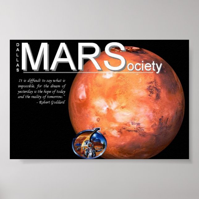 Poster da Sociedade Mars (Frente)